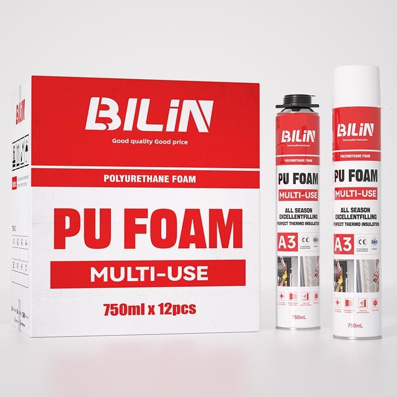 Kapı ve Pencere Çok Kullanımlı PU Köpüğü Kullanımı Kolay Polyurethane Spray Köpüğü