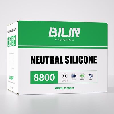 Yüksek istikrarlı silikon tarafsız cam yapıştırıcı plastik çelik levha için özel