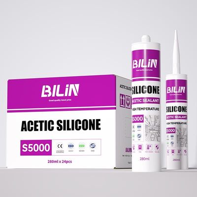 Bir bileşenli Asetik Tıka Silikon Dayanıklı UV Dayanıklı Banyo ve Mutfaklar İçin