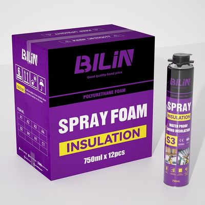 900ml Genişletilebilir PU köpük spreyi Yüksek Bağlantılılık Gübre ve Erozyon Direnci