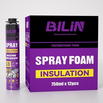 Boyalı Genişletici Polyurethane köpük spreyi Uzun süreli kullanım için kararlıdır