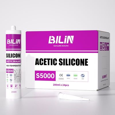 Kalite BILIN S5000 Acetoxy Cure Silikon Sızdırıcı Otomotiv ve İnşaat Uygulamaları fabrika